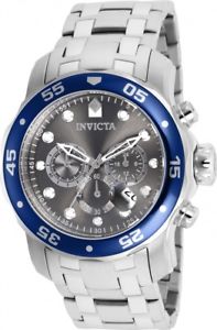 【送料無料】invicta mens pro diver quartz chronograph stainless steel 200m watch 80059