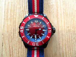 mens invicta pro diver rotating bezel wr100 stainless steel 18617