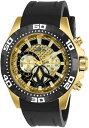 yzinvicta mens aviator quartz chrono 100m gold tone stainless steel watch 23756