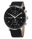 【送料無料】stuhrling original mens monaco quartz chronograph stainless steel and leather