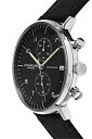 【送料無料】stuhrling original mens monaco quartz chronograph stainless steel and leather