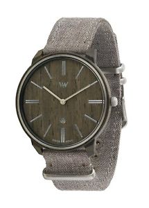 【送料無料】orologio in legno wewood ross nut silver wood watch