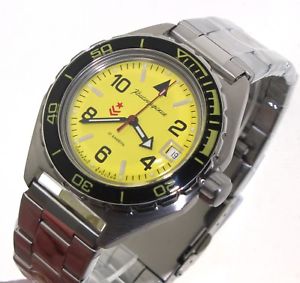 【送料無料】vostok komandirskie russian military watch 650855