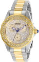 【送料無料】invicta womens angel chrono 100m crystals two tone stainless steel watch 28433(2)