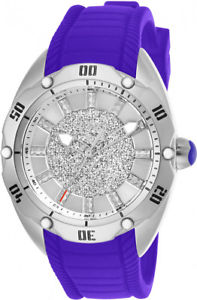 ̵invicta womens venom quartz 100m stainless steelpurple silicone watch 26151