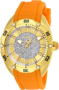 ̵invicta womens venom quartz 100m stainless steelorange silicone watch 26149