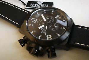 ̵orologio uomo pryngeps,cronografo,cassa big size xl 48 mm,polso destro,mancino