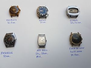 ̵lot liasse montres vintage reloj art dco jump hour 1940 ingersoll cimier herlux