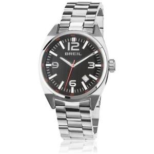 【送料無料】orologio uomo breil master tw1407 bracciale acciaio nero sub 100mt