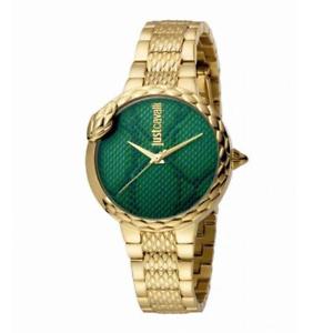 【送料無料】orologio solo tempo just cavalli acciaio pvd oro con serpente jc1l030m