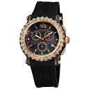 【送料無料】womens akribos xxiv ak545bk swiis quartz multifunction rubber strap watch