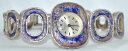 【送料無料】vintage valgine swiss 17j sterling silver enamel bracelet watch 1960’s retro(2)