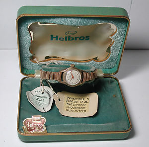 【送料無料】antique helbros invincible 10k gold gp 17j womans wrist watch box tags 【送料無料】antique helbros invincible 10k gold gp 17j womans wrist watch box tags