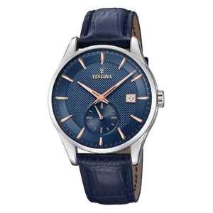 【送料無料】neues angebotmoda orologio festina retro uomo pelle blu f202772 【送料無料】neues angebotmoda orologio festina retro uomo pelle blu f202772
