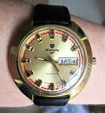 【送料無料】stunning 1970s gents gp nivada sp auto 21 jewel eta 2789 day date watch serviced