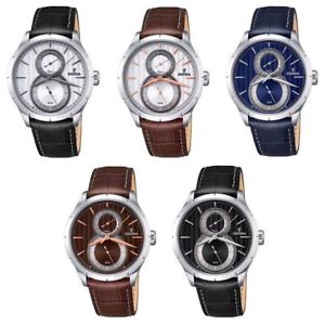 【送料無料】orologio multifunzione uomo festina f16892 cassa acciaio cinturino pelle data 【送料無料】orologio multifunzione uomo festina f16892 cassa acciaio cinturino pelle data