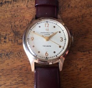 【送料無料】ingersoll triumph london watch 1955