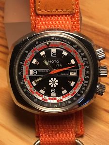 【送料無料】montre vintage moto monneret diver triple crown gmt 46mm rare 【送料無料】montre vintage moto monneret diver triple crown gmt 46mm rare