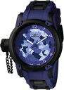 yzinvicta mens russian diver quartz 100m stainless steelblue silicone watch 1196