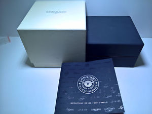 【送料無料】ultra rare longines heritage conquest weems chronograph watch box