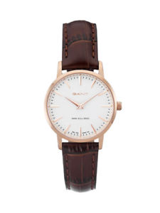【送料無料】gant damenuhr park hill w11402 analog leder braun
