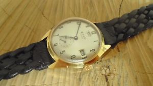 【送料無料】rare montre ancienne mcanique solo double date plor jej ps33c restaure rvise