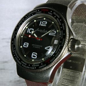 【送料無料】vostok amphibian, amphibia custom auto dive watch, , boxed, uk seller