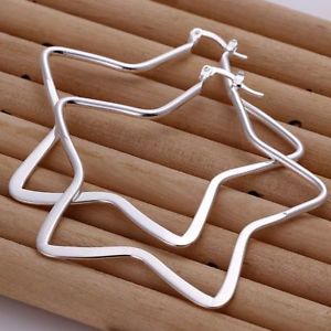 【送料無料】ピアス　デジュエリーシルバーメッキスターリングシルバースターピアス