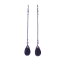 【送料無料】ピアス　ピアス　ナシバイオレットネックレスohrringe sehr lang birne violett kette schwarz tropf einfach original e2