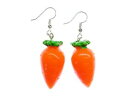 【送料無料】ピアス ピアス ハンガーウサギオレンジkarotte mhre rbe ohrringe hnger miniblings hase gemse 3d orange xl essen