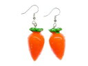 【送料無料】ピアス　ピアス　ハンガーウサギオレンジkarotte mhre rbe ohrringe hnger miniblings hase gemse 3d orange xl essen