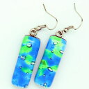 【送料無料】ピアス ハンドメイドムラーノベネチアンガラスピアス blau grn handgemacht authentisch murano millefiori venezianische glas ohrhnger(4)