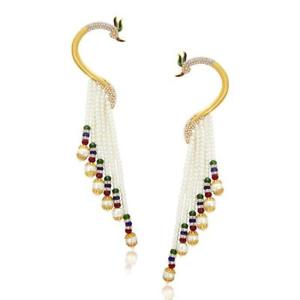 【送料無料】ピアス イヤーカフゴールドメッキネックレスwedding jewelry ear cuff earrings women traditional gold plated gift for wife