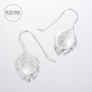 【送料無料】ピアス　スターリングシルバーリーフリーフピアス　ピアス　minyma leaf blatt ohrringe bltter ohrhnger leaves aus 925 sterling silber