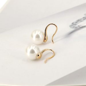 【送料無料】ピアス　ピアス　ゴールデンパールホワイトクラスレトロohrringeohren golden perle wei 13mm class ehe retro b15