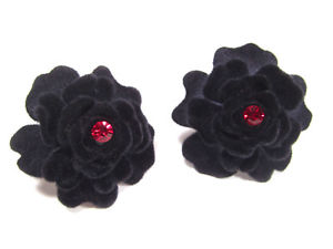 【送料無料】ピアス　ピアス　ローズバラソケットサイアムレッドゴシックパンク