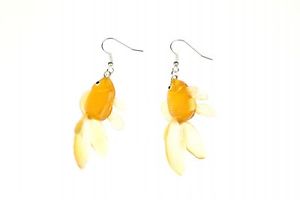 【送料無料】ピアス　ピアス　アクアリウムオレンジブラウンneues angebotgoldfisch ohrringe kampffisch fisch aquarium fische miniblings koi orange braun 2