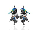 【送料無料】ピアス ピアス シートlol bijoux ohrringe vogel amp; blatt blau lolilota