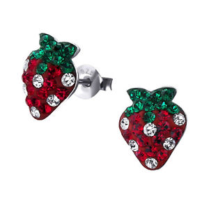 【送料無料】ピアス　ピアス　ストロベリーパックグリーンキッチュ(4)