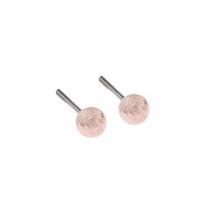 【送料無料】ピアス　デザインピアス　ボールスタッドピアス　ピンクゴールドメッキ