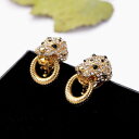 【送料無料】ピアス　ピアス　クリップリングブラックレトロohrringe clips klemme leopard ring schwarz retro original abend j4