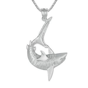 yzlbNX@AJZ`{bNXC^AX^[OVo[V[N40g argent sterling requin grand pendentif,fait aux usa,457cm italien bote