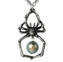 【送料無料】ネックレス　クモネックレスゴシックglistercreep araigne exoskeleton arachnophilia collier de perles alchemy gothic