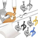 【送料無料】ネックレス ネックレスシルバースターリングトルクスチールコアボックス2 collier argent sterling 925 pendentif amour couple cur acier bote cadeau