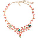 【送料無料】ネックレス　クリップアールデコブランチコーラルツリーミニパールオレンジサーモンcollier court dor art deco branche arbre corail mini perle saumon orange osc5