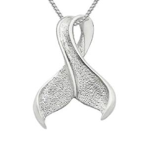 ネックレス　gスターリングシルバーホエールテールペンダントアメリカセンチボックスイタリア48 g argent sterling baleine tail pendentif, fait aux usa, 457cm italien bote