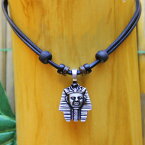 【送料無料】ネックレス　レザーカラーファラオエジプトピラミッドスフィンクストゥトアンクアメンラムセスcollier en cuir pharaon egypte pyramides sphinx toutankhamon ramses cheops