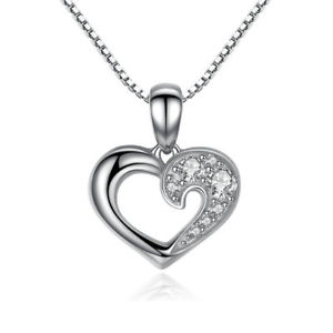 yzlbNX@n[glbNXcollier coeur femmes en argent sterling 925 42cm