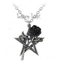 【送料無料】ネックレス　ゴスロックチェーンクリップピンクゴシックgoth alchemy collier chaine amp; pendentif pentagramme rose pentagram gothique