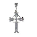 【送料無料】ネックレス　グラムスターリングシルバーケルトペンダント75 grammes argent sterling croix celtique grand pendentif